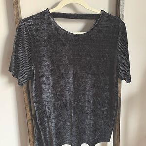 Blue Velvet Blouse